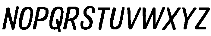 Colby Narrow Medium Italic Font UPPERCASE