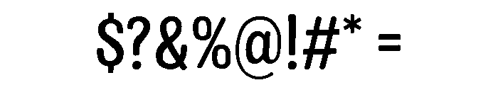 Colby Narrow Medium Font OTHER CHARS