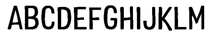 Colby Narrow Medium Font UPPERCASE