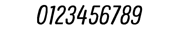 Colby Narrow Regular Italic Font OTHER CHARS