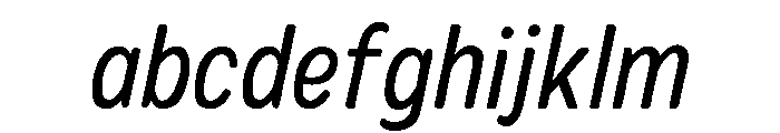 Colby Narrow Regular Italic FONT