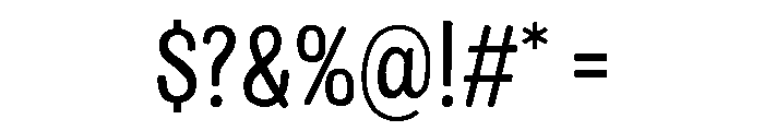 Colby Narrow Regular Font OTHER CHARS