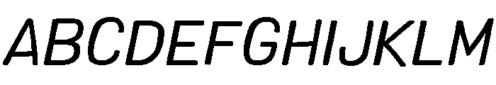 Colby Regular Italic Font UPPERCASE