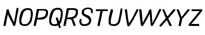 Colby Regular Italic Font UPPERCASE