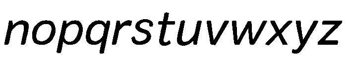 Colby Regular Italic Font LOWERCASE