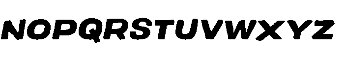 Colby Wide Black Italic Font UPPERCASE