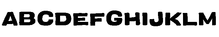 Colby Wide Black Font UPPERCASE