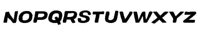Colby Wide Bold Italic Font UPPERCASE