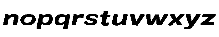 Colby Wide Bold Italic Font LOWERCASE