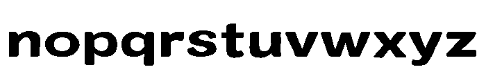 Colby Wide Bold Font LOWERCASE