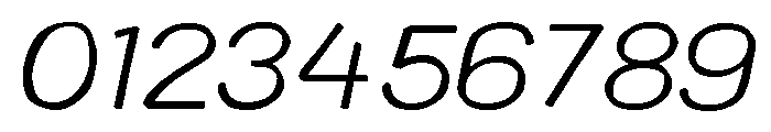 Colby Wide Extra Light Italic Font OTHER CHARS