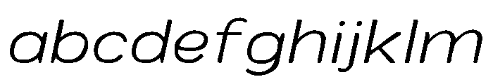 Colby Wide Extra Light Italic FONT