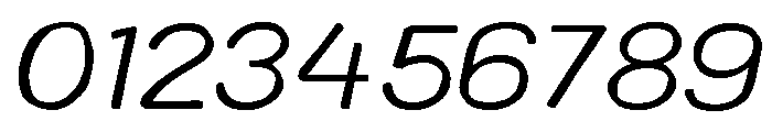 Colby Wide Light Italic Font OTHER CHARS