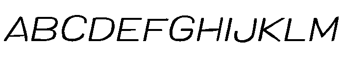 Colby Wide Light Italic Font UPPERCASE