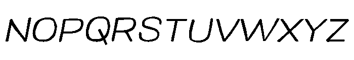 Colby Wide Light Italic Font UPPERCASE