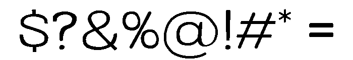 Colby Wide Light Font OTHER CHARS