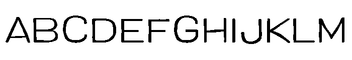 Colby Wide Light Font UPPERCASE