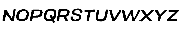 Colby Wide Medium Italic Font UPPERCASE