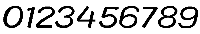 Colby Wide Regular Italic Font OTHER CHARS
