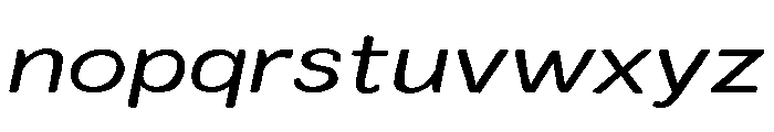 Colby Wide Regular Italic Font LOWERCASE