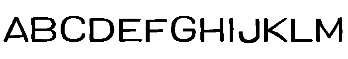 Colby Wide Regular Font UPPERCASE