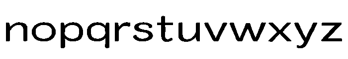 Colby Wide Regular Font LOWERCASE