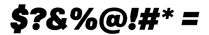 Colfax Black Italic Font OTHER CHARS