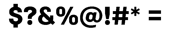 Colfax Bold Font OTHER CHARS