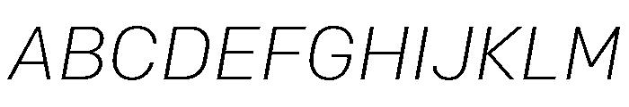 Colfax Light Italic Font UPPERCASE