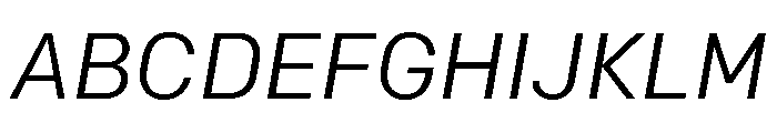 Colfax Regular Italic Font UPPERCASE