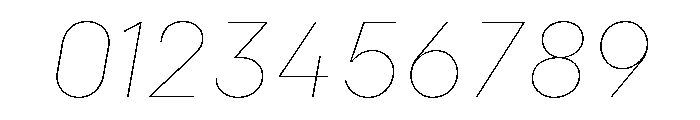 Colfax Thin Italic Font OTHER CHARS