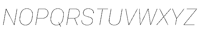 Colfax Thin Italic Font UPPERCASE