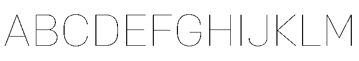 Colfax Thin Font UPPERCASE