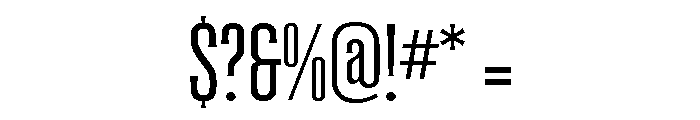 Coliseum Book Font OTHER CHARS