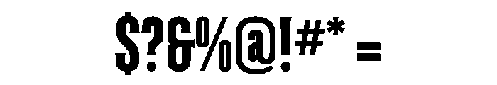 Coliseum Extra Bold Font OTHER CHARS