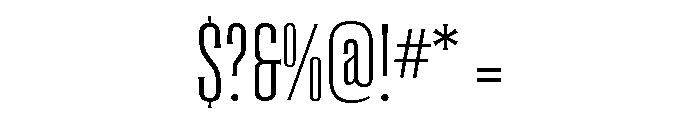 Coliseum Light Font OTHER CHARS