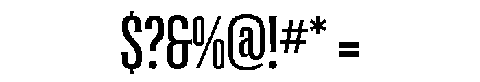 Coliseum Medium Bold Font OTHER CHARS