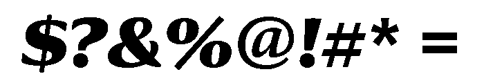 Collier Black Italic Font OTHER CHARS