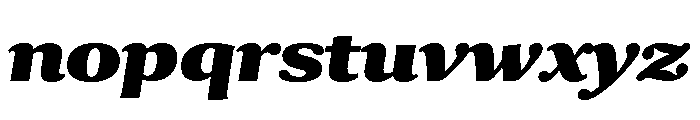 Collier Black Italic Font LOWERCASE