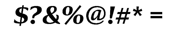 Collier Bold Italic Font OTHER CHARS