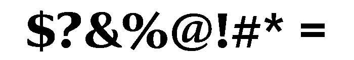Collier Bold Font OTHER CHARS