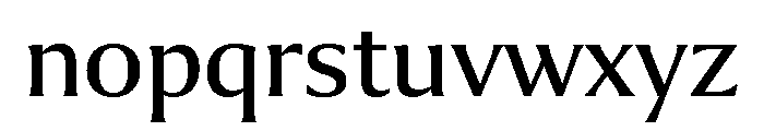 Collier Book Font LOWERCASE