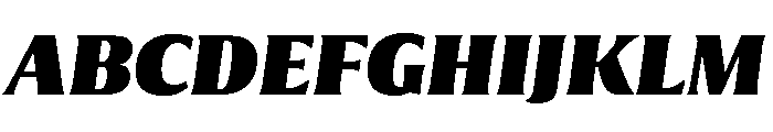 Collier Compressed Black Italic Font UPPERCASE