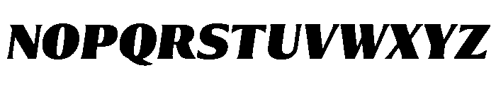Collier Compressed Black Italic Font UPPERCASE