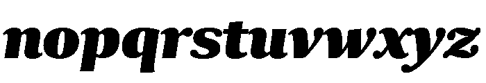 Collier Compressed Black Italic Font LOWERCASE
