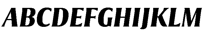 Collier Compressed Bold Italic Font UPPERCASE