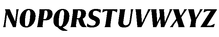 Collier Compressed Bold Italic Font UPPERCASE
