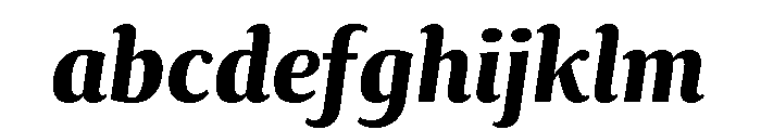 Collier Compressed Bold Italic FONT