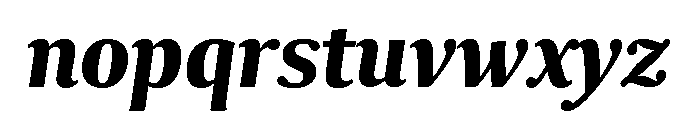 Collier Compressed Bold Italic Font LOWERCASE