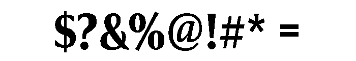 Collier Compressed Bold Font OTHER CHARS